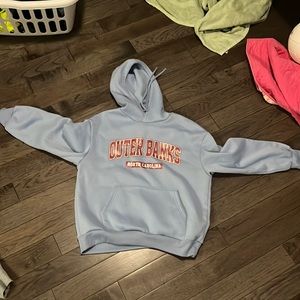 Small Outer Banks Light blue hoodie